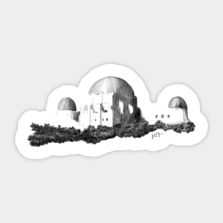 Griffith Observatory Sketch Sticker